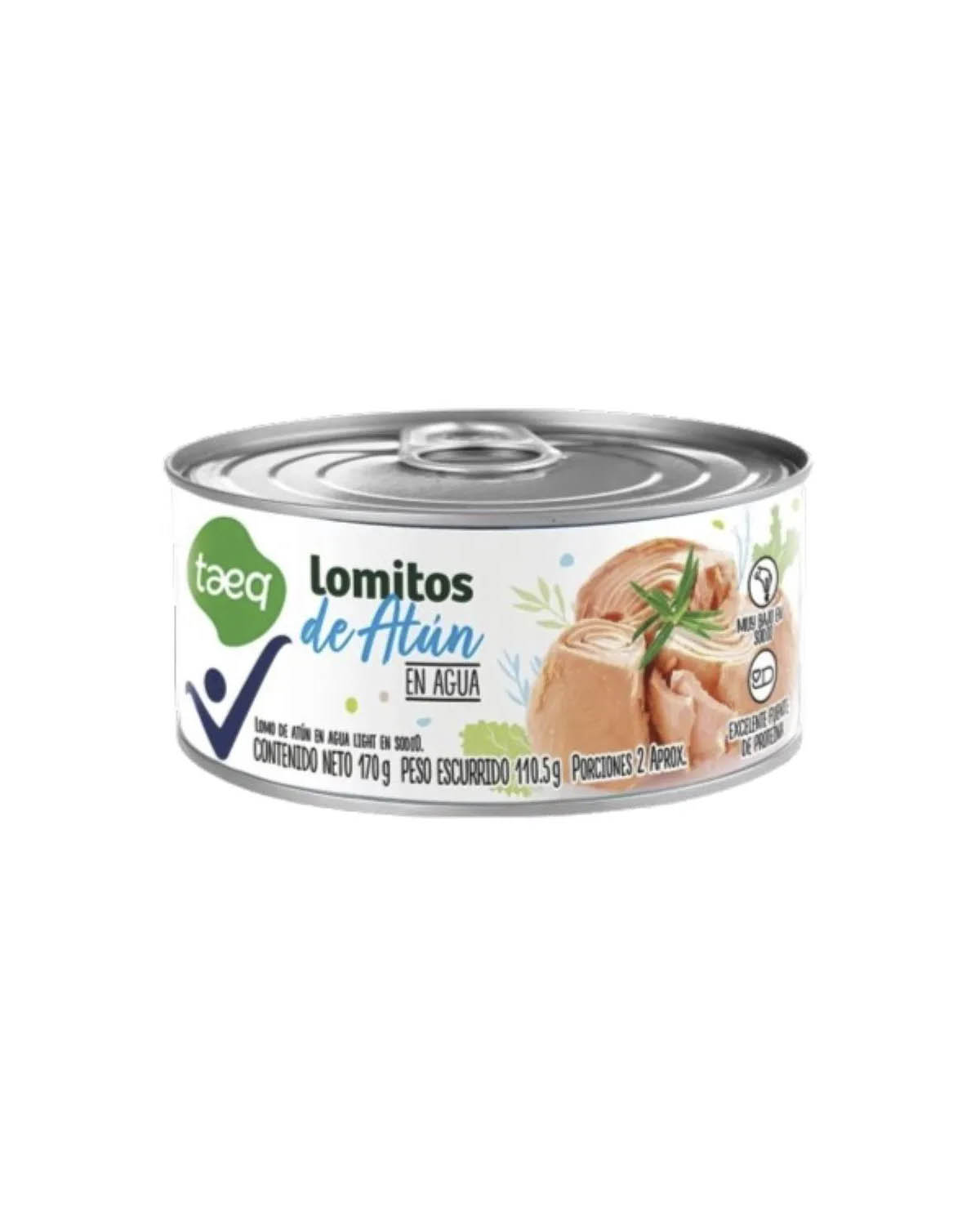 Lomito de Atún Taeq al Natural x 170 Gr